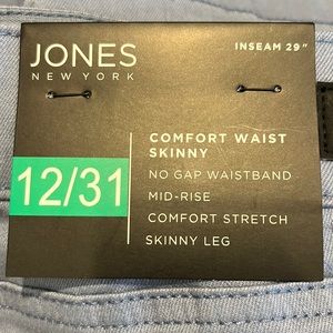 Jones New York blue jeans.